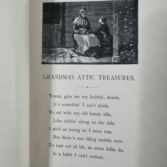 Vtg 1888 GRANDMA'S ATTIC TREASURES by Mary D. Brine Story of Old Time Memories - Picture 8 of 14